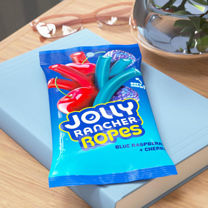 JOLLY RANCHER Ropes Blue Raspberry and Cherry Flavored Candy Gift Bag, 6 oz Holiday and Birthday Present