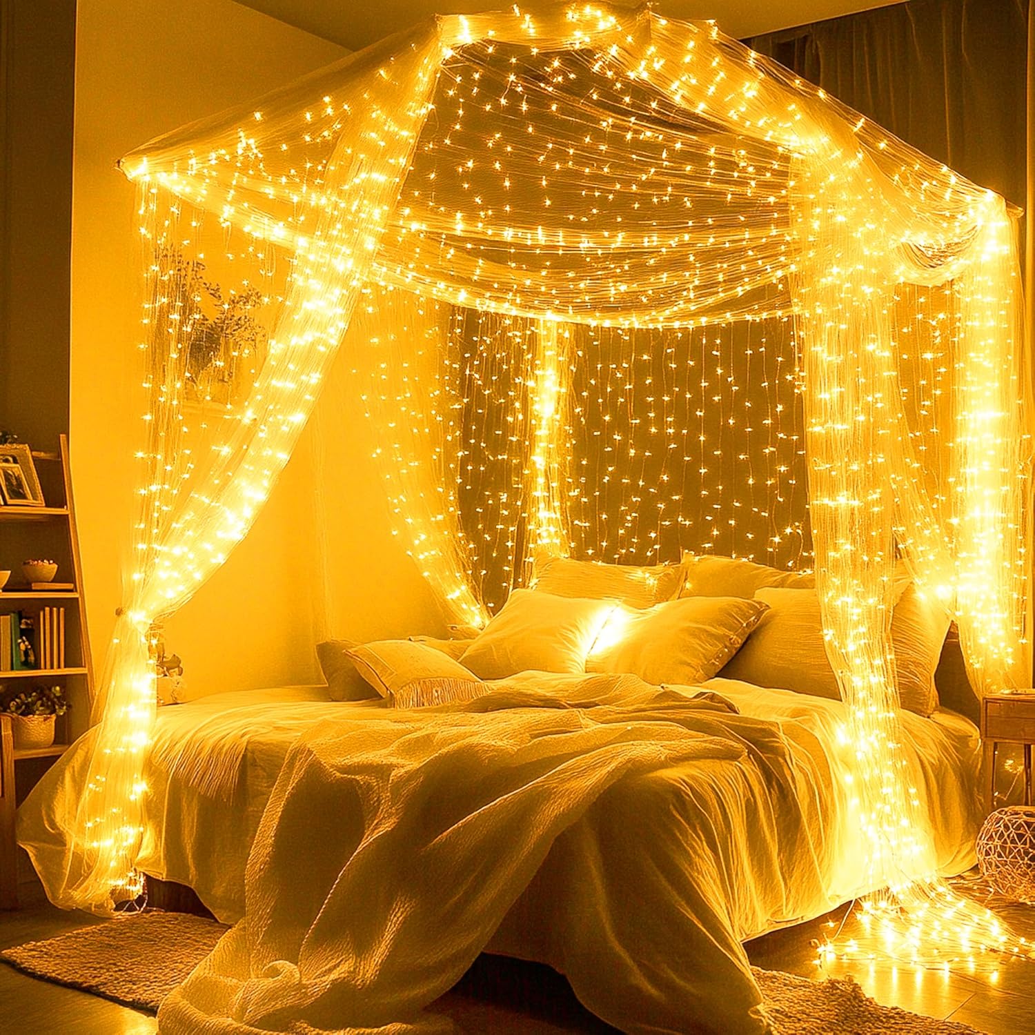 Joomer LED Fairy Lights Battery Operated – Child Safe Nursery and Kids Room String Lights with Auto Timer