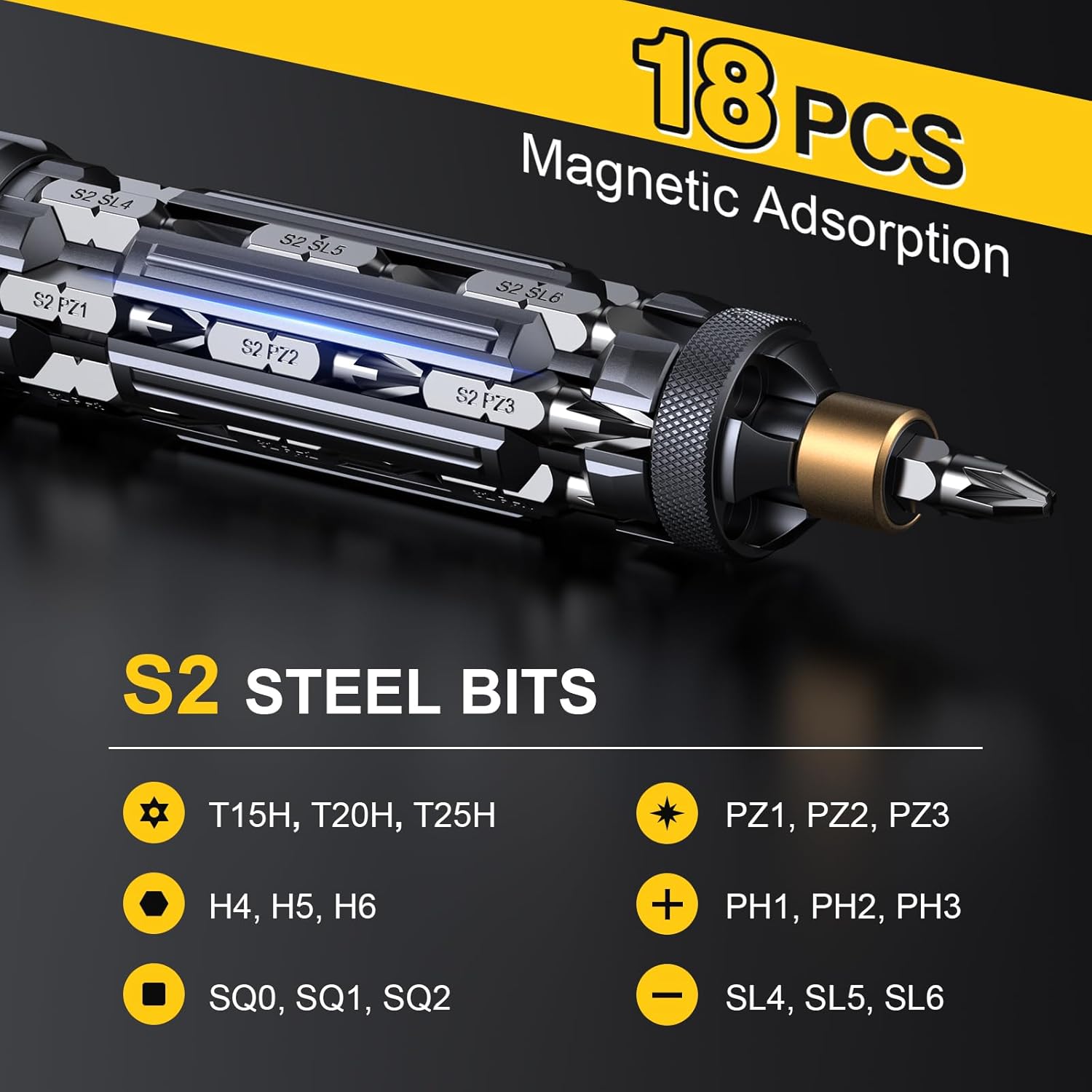 JOREST 19-in-1 Multi Bit Screwdriver Set – Portable Bike Repair Tool for Trail, Shed, and On-the-Go Adjustments