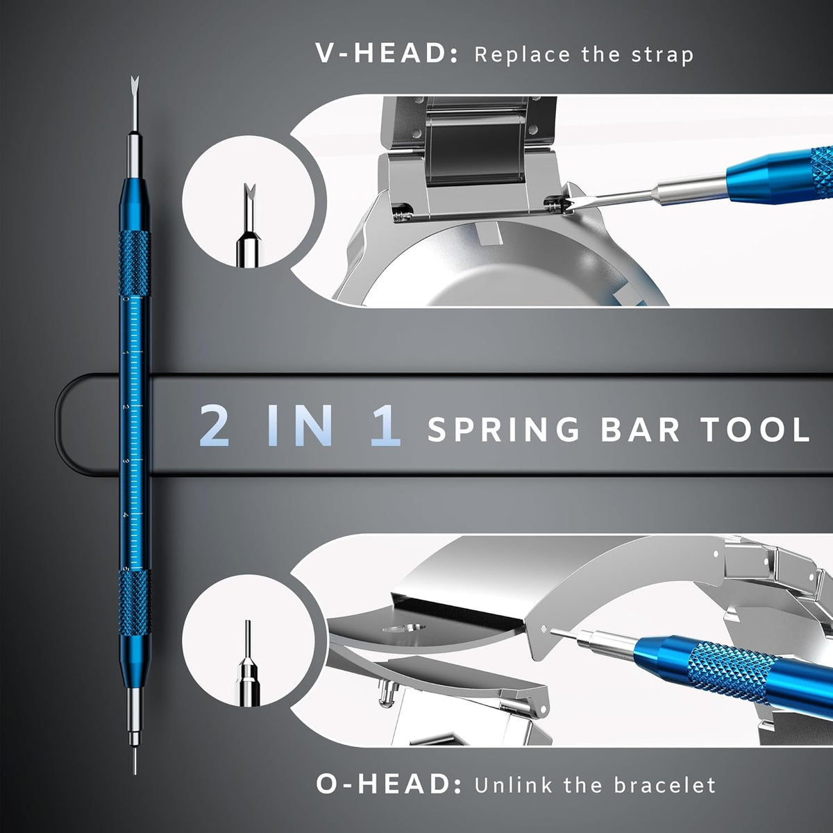 JOREST Watch Repair Kit – Unique Housewarming Present for Watch Collectors, Professional-Grade Resizing & Opener Tools