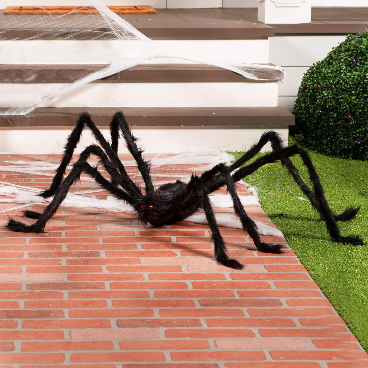 JOYIN 5 Ft Plush Spider – Memorable Halloween Housewarming Gift for New Homeowners and Party Hosts