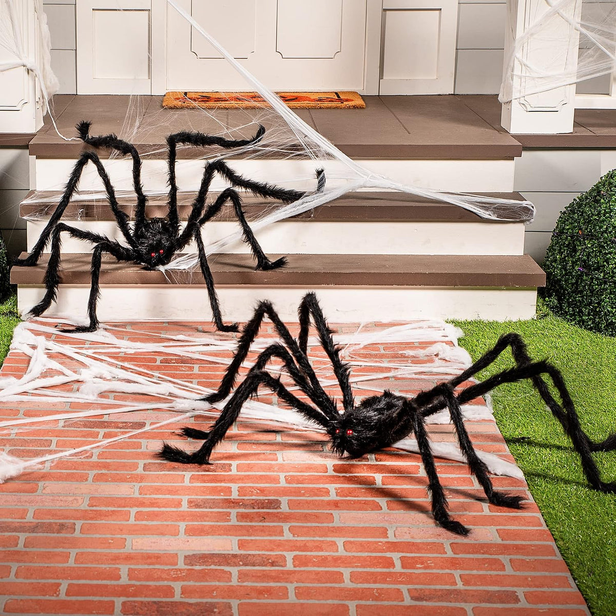 JOYIN Poseable Spider Decor – 5 Foot Halloween Statement Piece for Modern Home and Themed Interior Spaces
