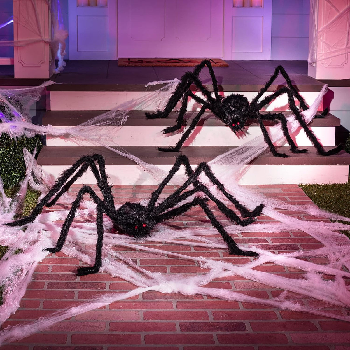 JOYIN Poseable Spider Decor – 5 Foot Halloween Statement Piece for Modern Home and Themed Interior Spaces