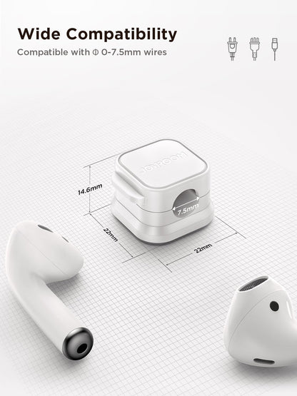JOYROOM Adhesive Cord Organizer for Office Workspace, One-Hand Cable Clip for Focus and Productivity