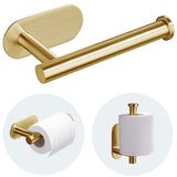 JOPOFI Wall-Mounted TP Holder - Brushed Gold Towel Bar for Wedding Registry Bathroom Upgrade Gift