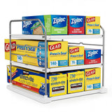 EVERIE Vertical Storage Organizer for Canned Goods and Wrap Boxes, Tool-Free Assembly for Streamlined Kitchen Workflow