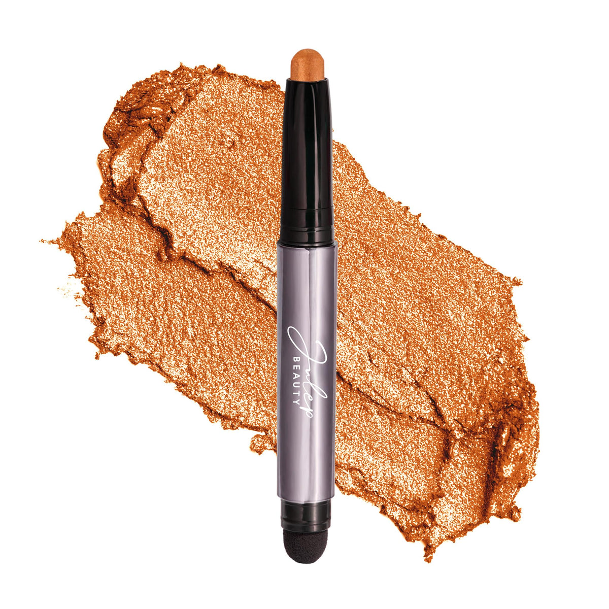 Julep Eyeshadow 101 Cream-to-Powder Waterproof Shadow Stick – Marmalade Shimmer – Long-Lasting, Crease-Proof, Orange Apricot Shimmer Cream Eyeshadow with Built-in Smudger