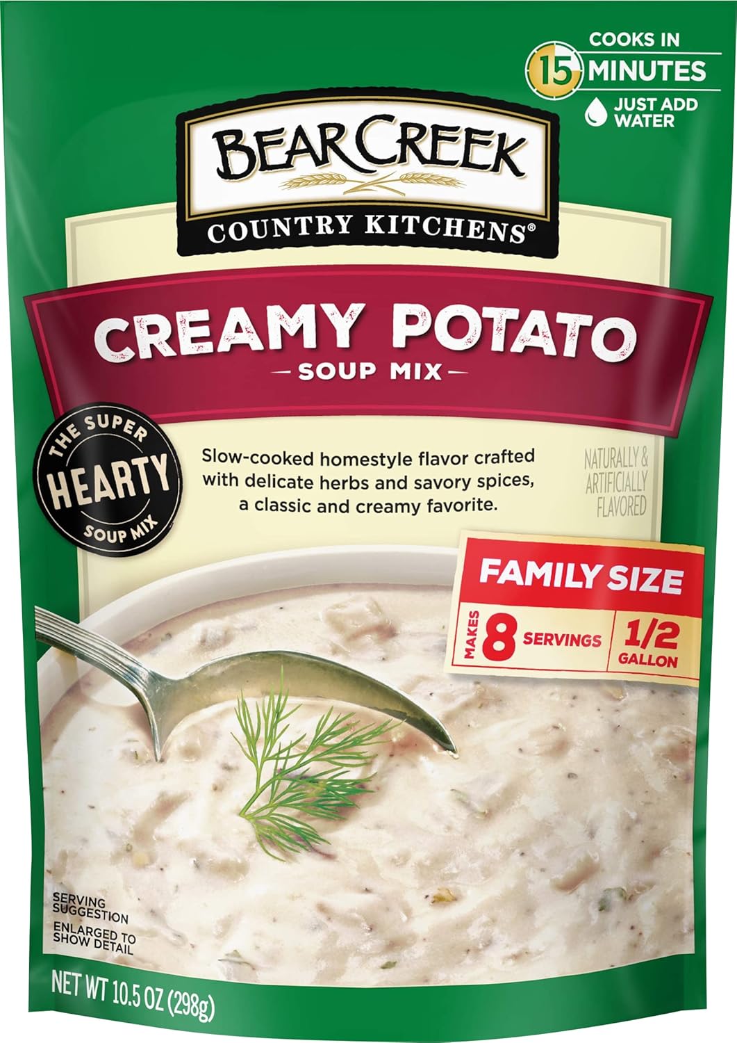 just-add-water preparation requiring no cooking skill or extra ingredients
