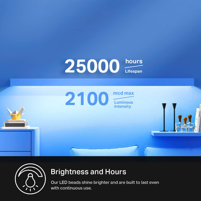 Kasa Smart LED Light Strip 50 Zones RGBIC – Birthday Gift for Her, 16.4ft Wi-Fi RGB Strip with Alexa for Cozy Home