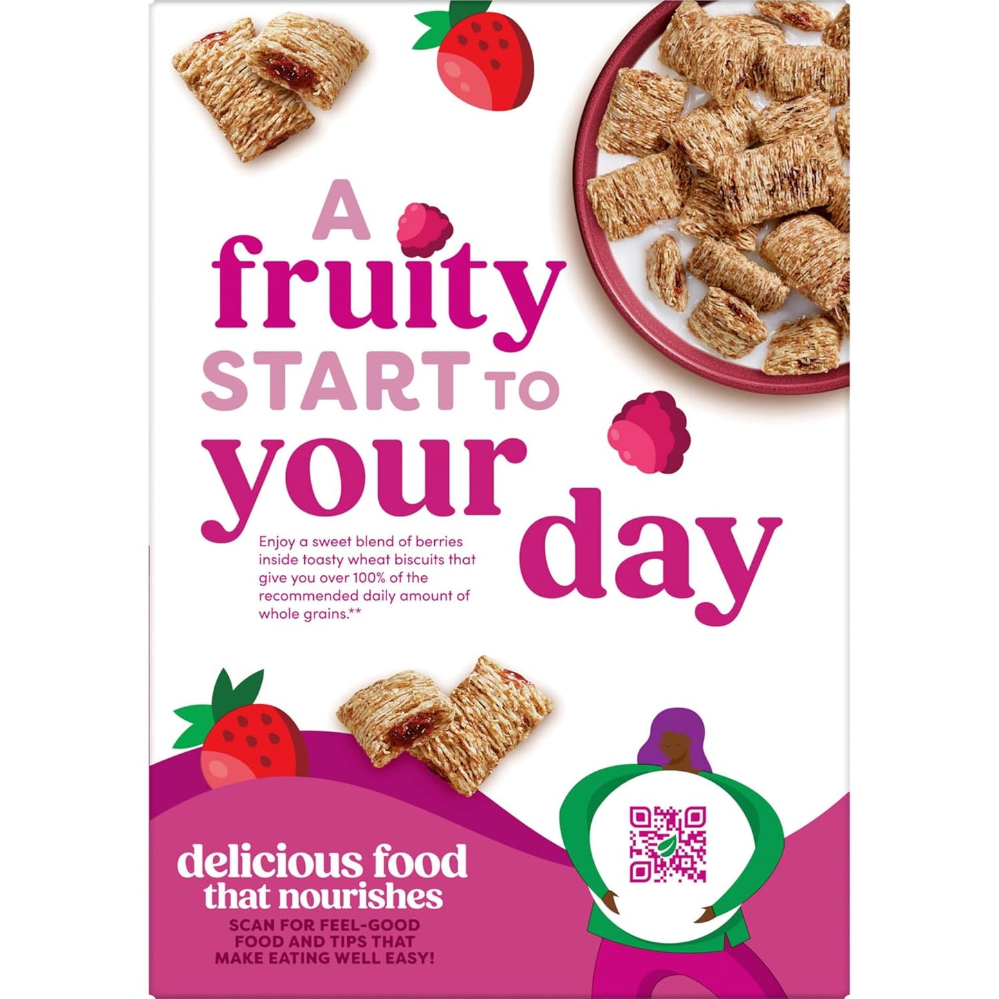 Kashi Berry Fruitful Cereal – Travel-Friendly Dry Snack for Road Trips and Camping, 17.2oz Resealable