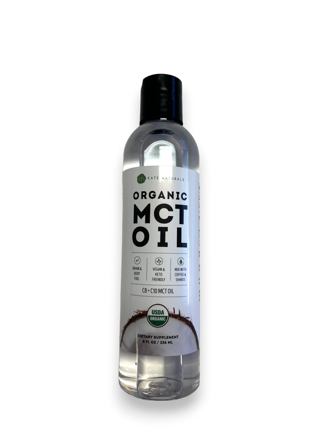 Kate Naturals MCT Oil – Thoughtful Wellness Gift for Her, Organic C8 C10 for Coffee and Self-Care