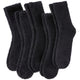 One Size - 5 Pairs Black