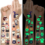 Kid-Safe Halloween Glow Tattoos – Non-Toxic, Hypoallergenic, Odorless Water-Apply Designs for Sensitive Young Skin