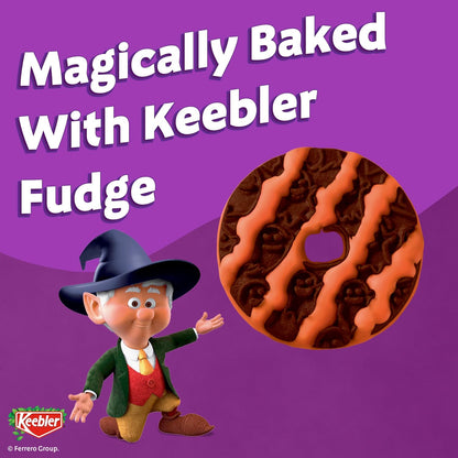 Keebler Spookie Fudge Stripes Cookies – Halloween Care Package Treat for College Students, 9.5 oz Festive Pack