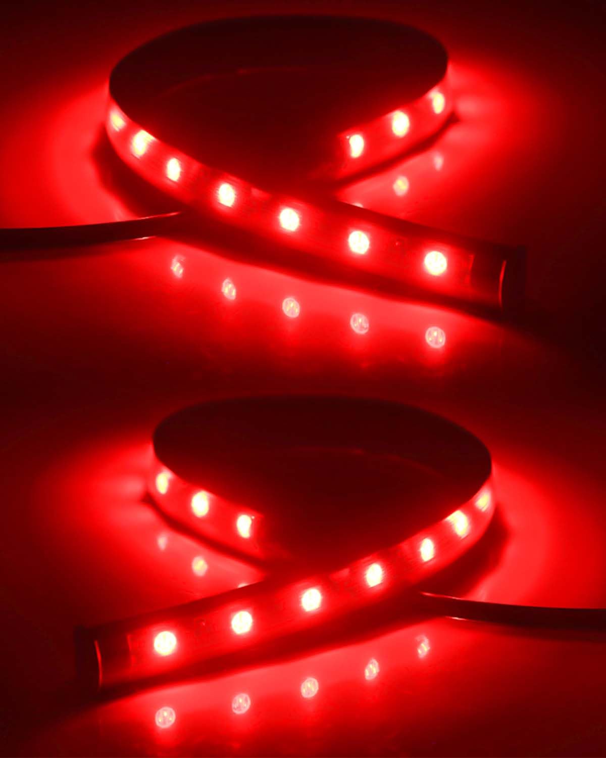 Keiurot 12V LED Light Strip – Family-Friendly Interior Footwell & Cargo Accent, Cool-Touch 4-Pack