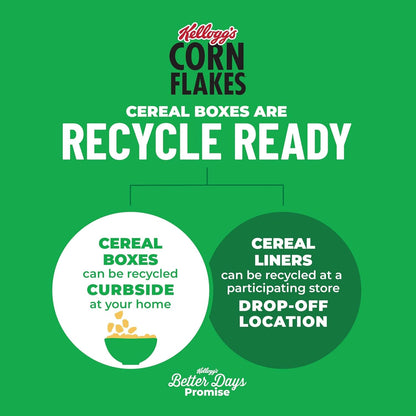 Kellogg's Corn Flakes Cereal – Kids Lunchbox Topper and After-School Snack, Original 24oz
