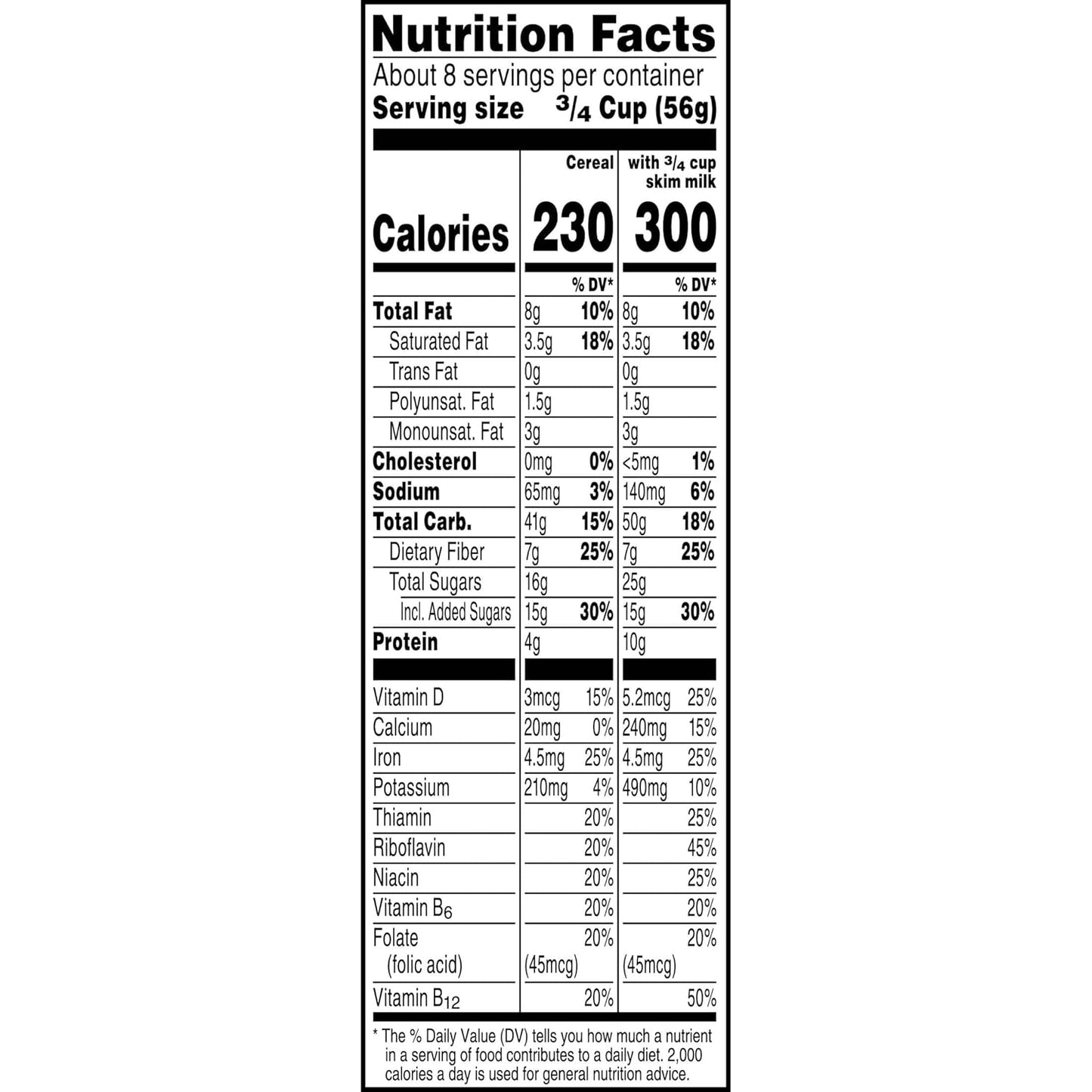 Kellogg's Cracklin' Oat Bran Breakfast Cereal, Fiber Cereal, Family Cereal, Original (3 Boxes) – Thoughtful Pantry Gift for Health-Conscious Friends