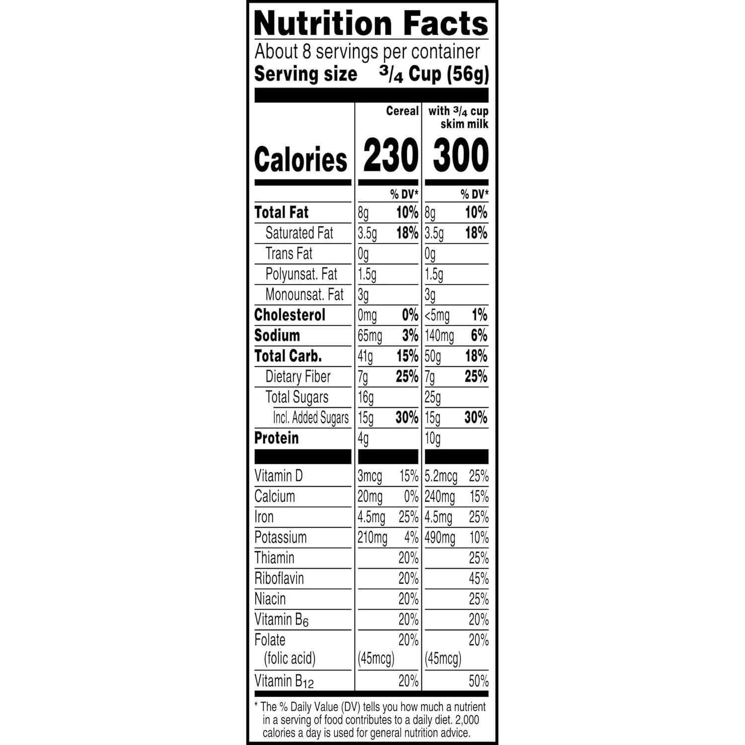 Kellogg's Cracklin' Oat Bran Breakfast Cereal, Fiber Cereal, Family Cereal, Original (3 Boxes) – Thoughtful Pantry Gift for Health-Conscious Friends