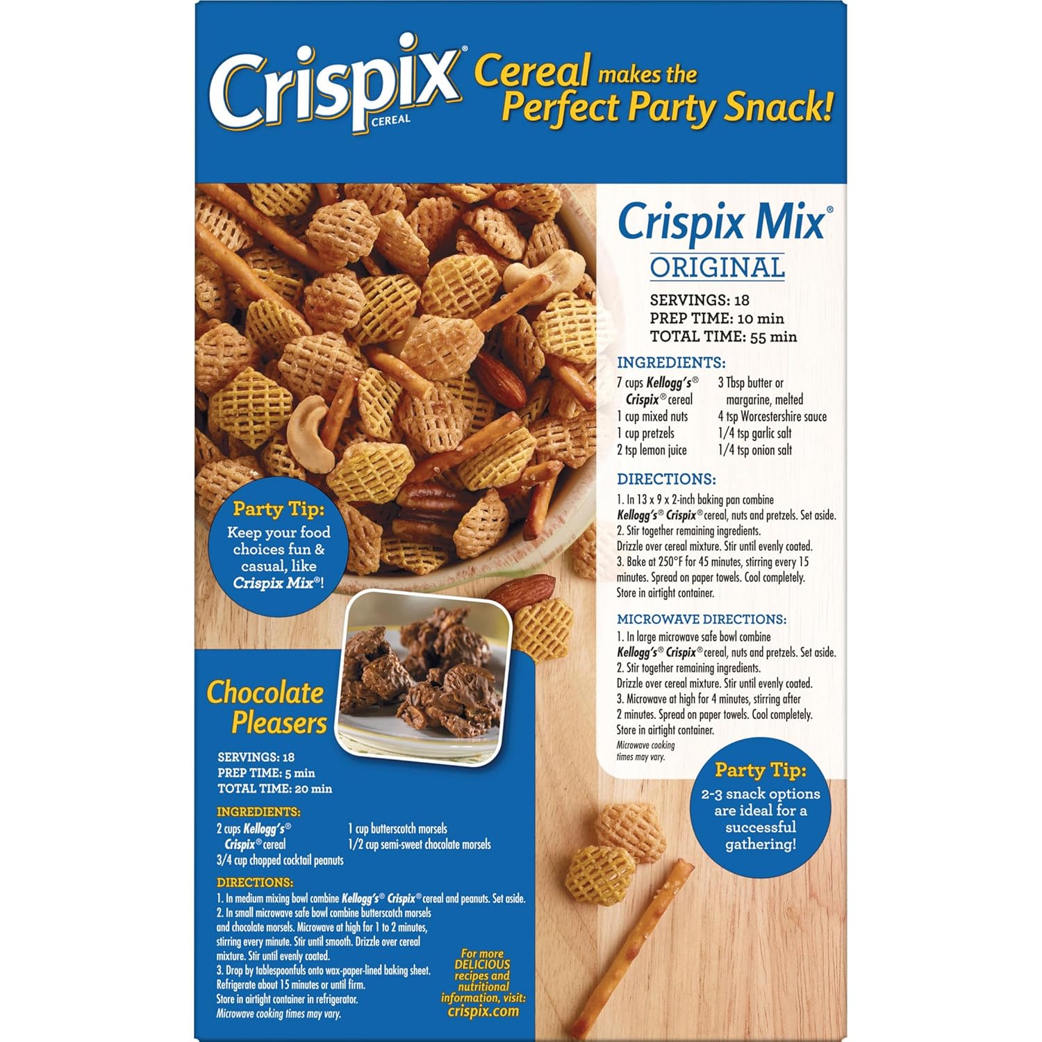 Kellogg's Crispix Cereal – Yogurt Topping for Mindful Snacking, Naturally Colored Cereal