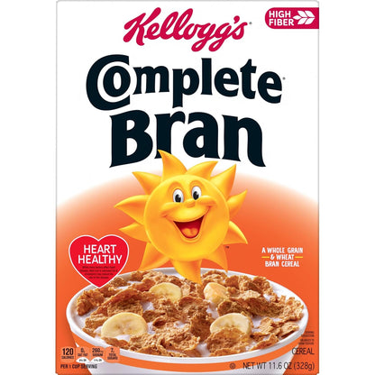 Kellogg's Frosted Bran Cereal – Portable Post-Workout Snack for the Gym, No Refrigeration