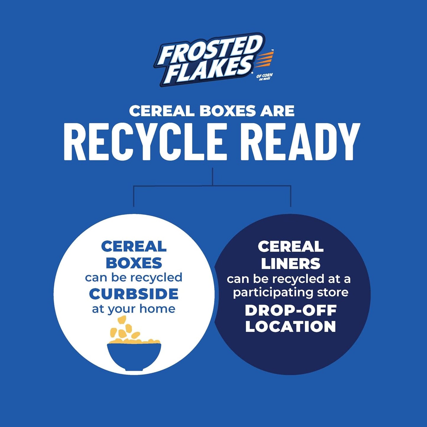 Kellogg's Frosted Flakes 25% Less Sugar Cereal, Simple 4-Ingredient Cereal Free from Artificial Colors and Flavors for Worried Parents