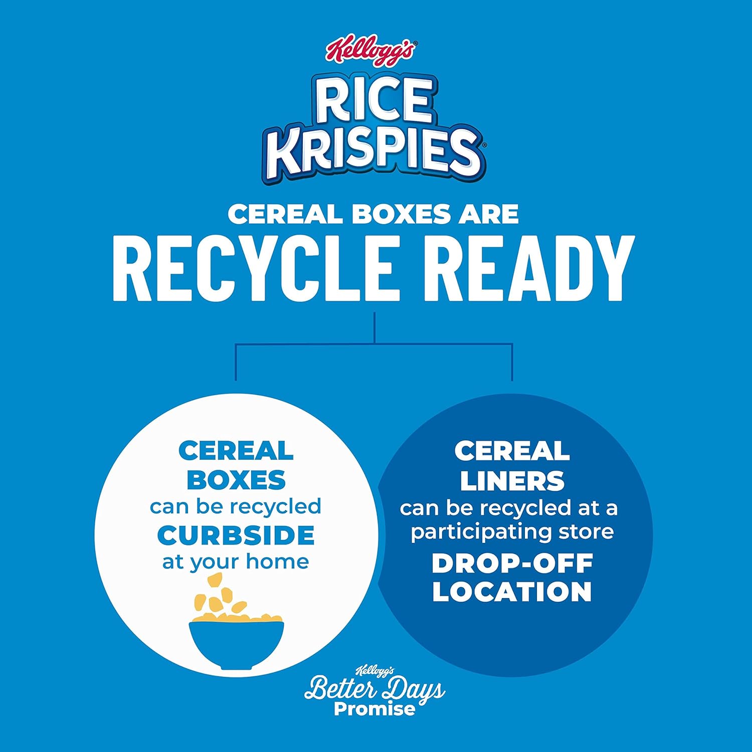 Kellogg's Rice Krispies Cereal – Fortified Low-Sugar Cereal for the Breakfast Nook, 8 Vitamins and Minerals