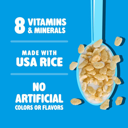 Kellogg's Rice Krispies Cereal – Kosher Pareve Gluten-Free Cereal for Comfort-Focused Diets, 24oz