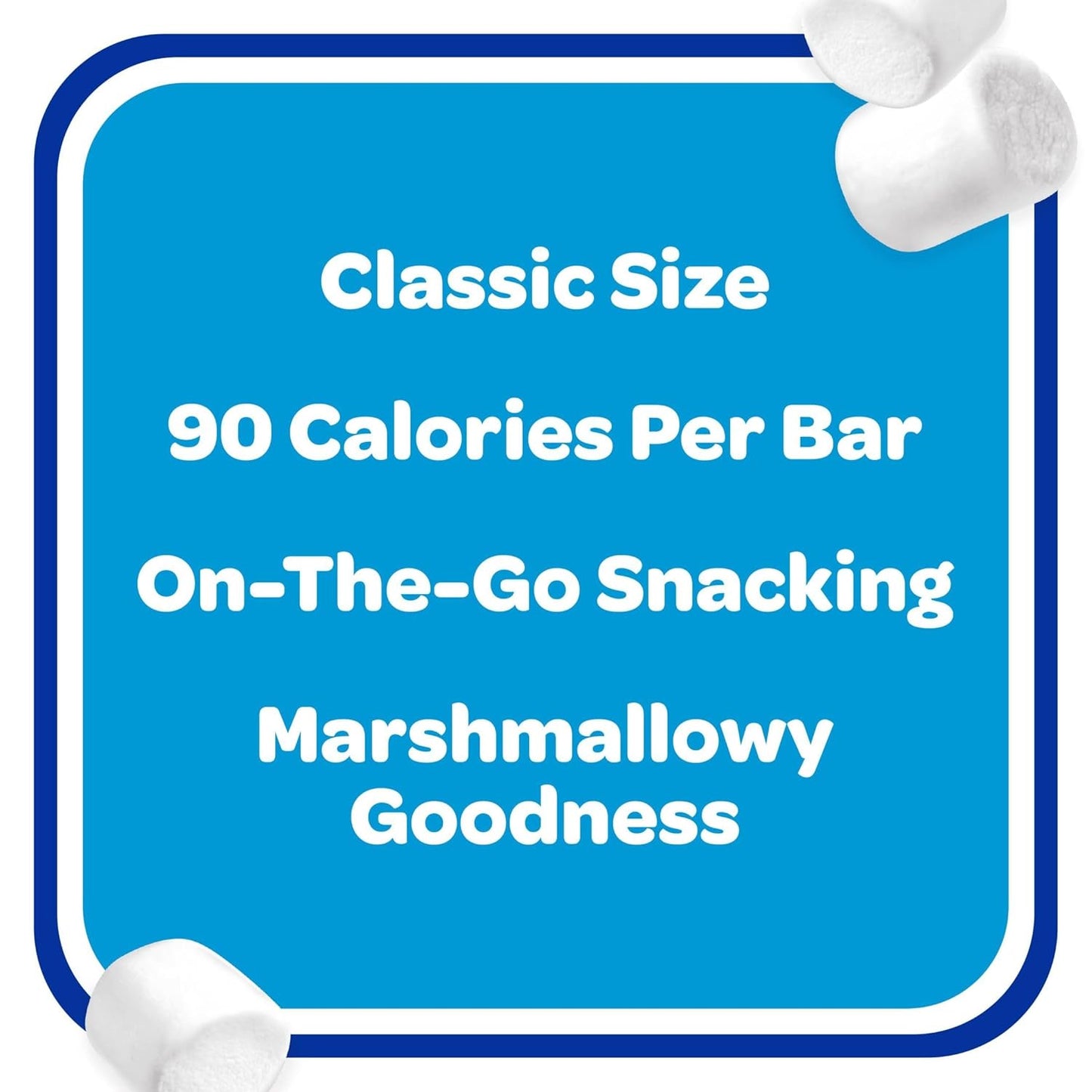 Kellogg's Rice Krispies Treats Crispy Marshmallow Squares – Lunchbox Snack for Kids, Pre-Portioned 12.4oz Box of 16 Bars