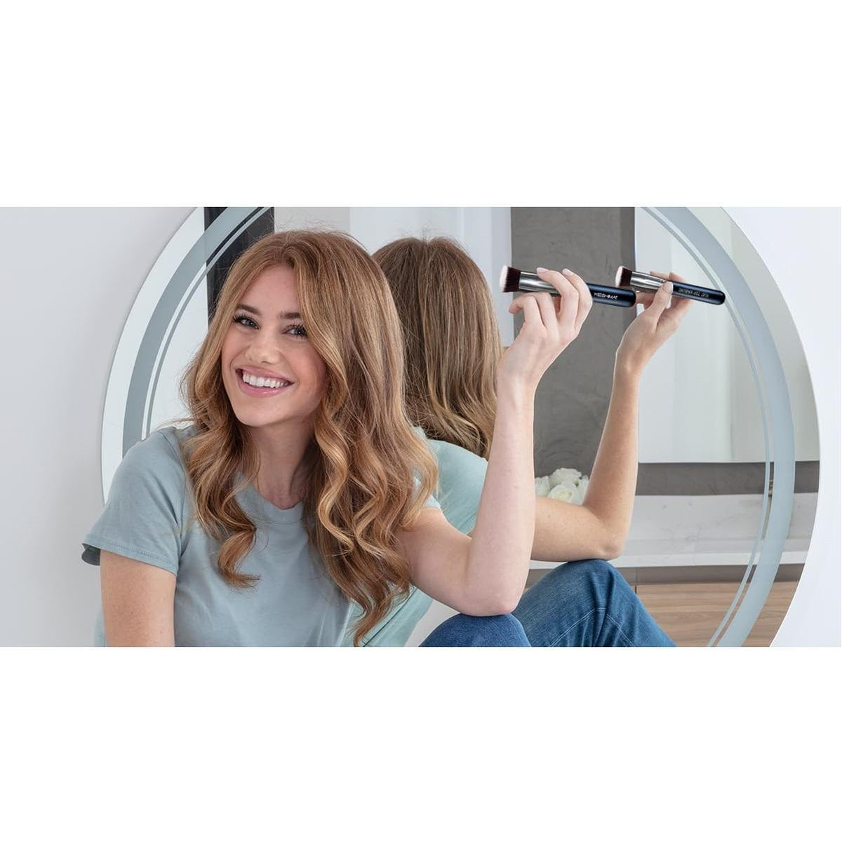 Keshima Flat Top Brush – Spa-Like Foundation Tool for Your Evening Wind-Down Routine