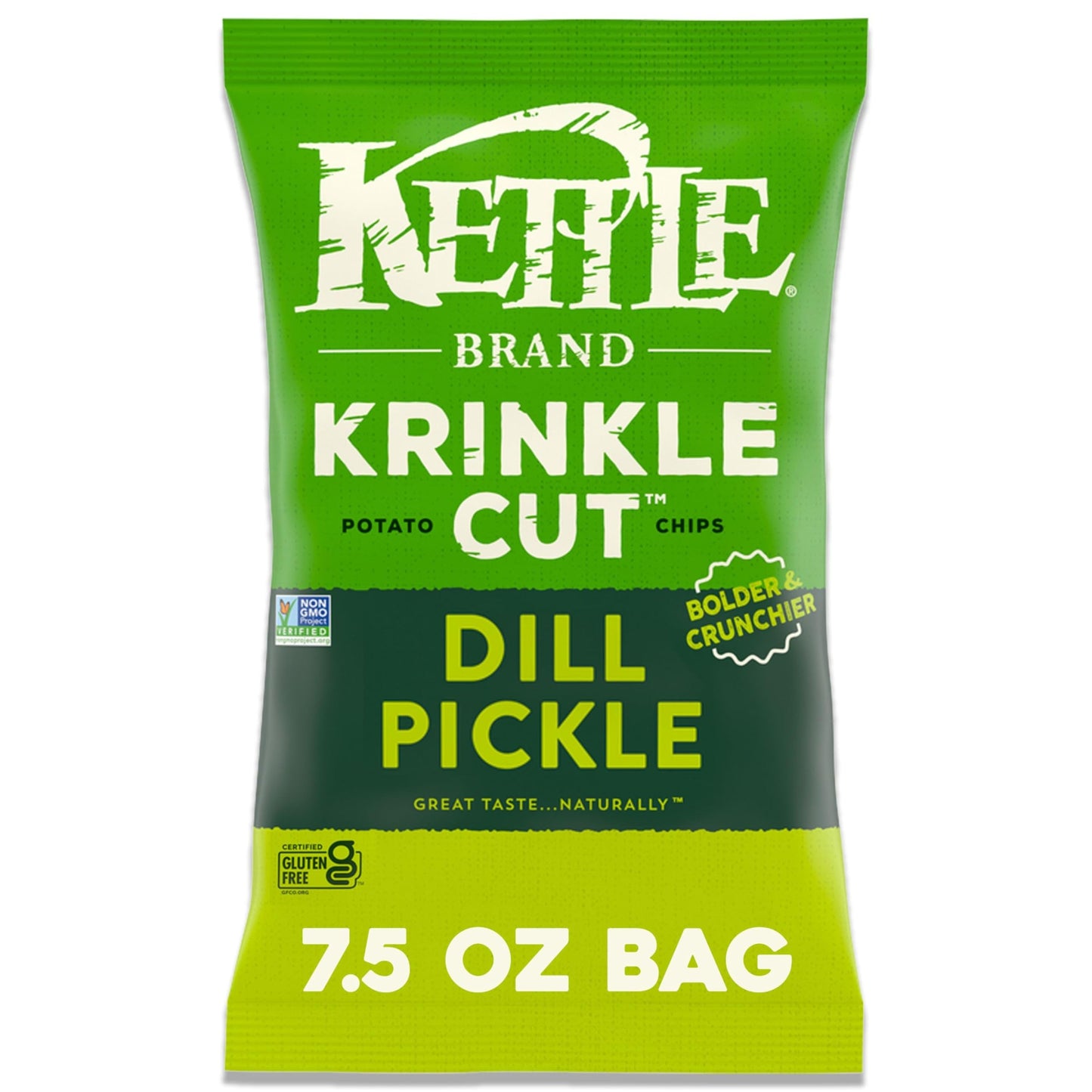 Kettle Brand Potato Chips Krinkle Cut Truffle and Sea Salt, 7.5 Oz – Durable Kettle Chips for Patio Dining and Tailgates