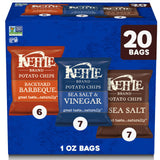 Kettle Brand Potato Chips Variety Pack – Nostalgic Snack Gift Basket for Mom and Dad, 20-Count Box