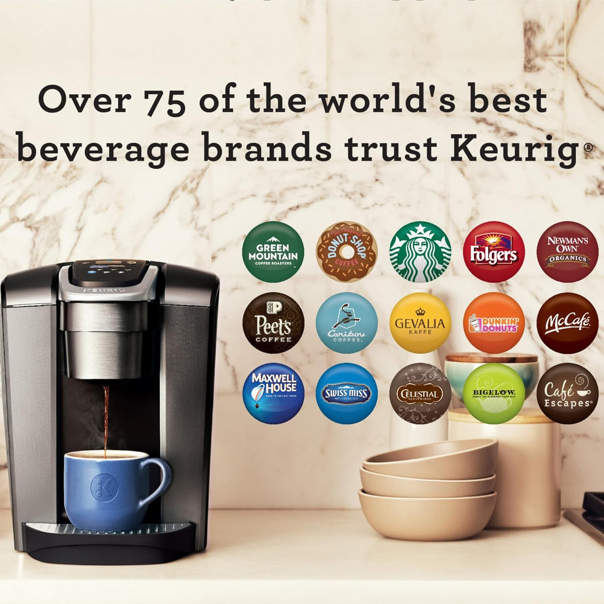 Keurig K-Elite Hot and Iced Coffee Maker – Contemporary Statement Piece for Scandinavian Interiors