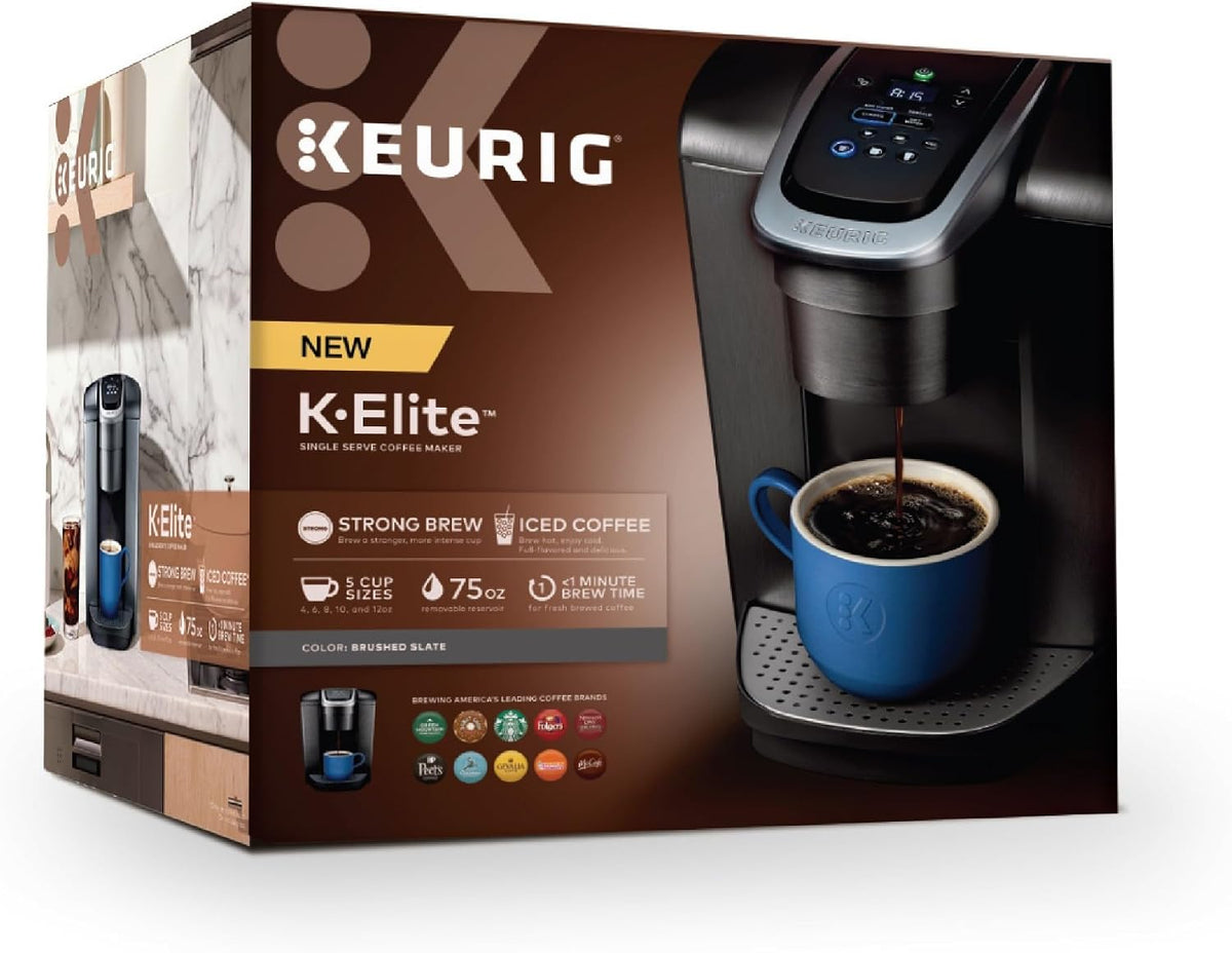 Keurig K-Elite Hot and Iced Coffee Maker – Contemporary Statement Piece for Scandinavian Interiors