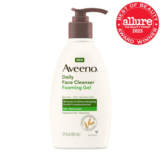 key ingredients: oat (soothing) and niacinamide (barrier support)