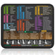 Black(Excel Shortcut Mouse Pad)