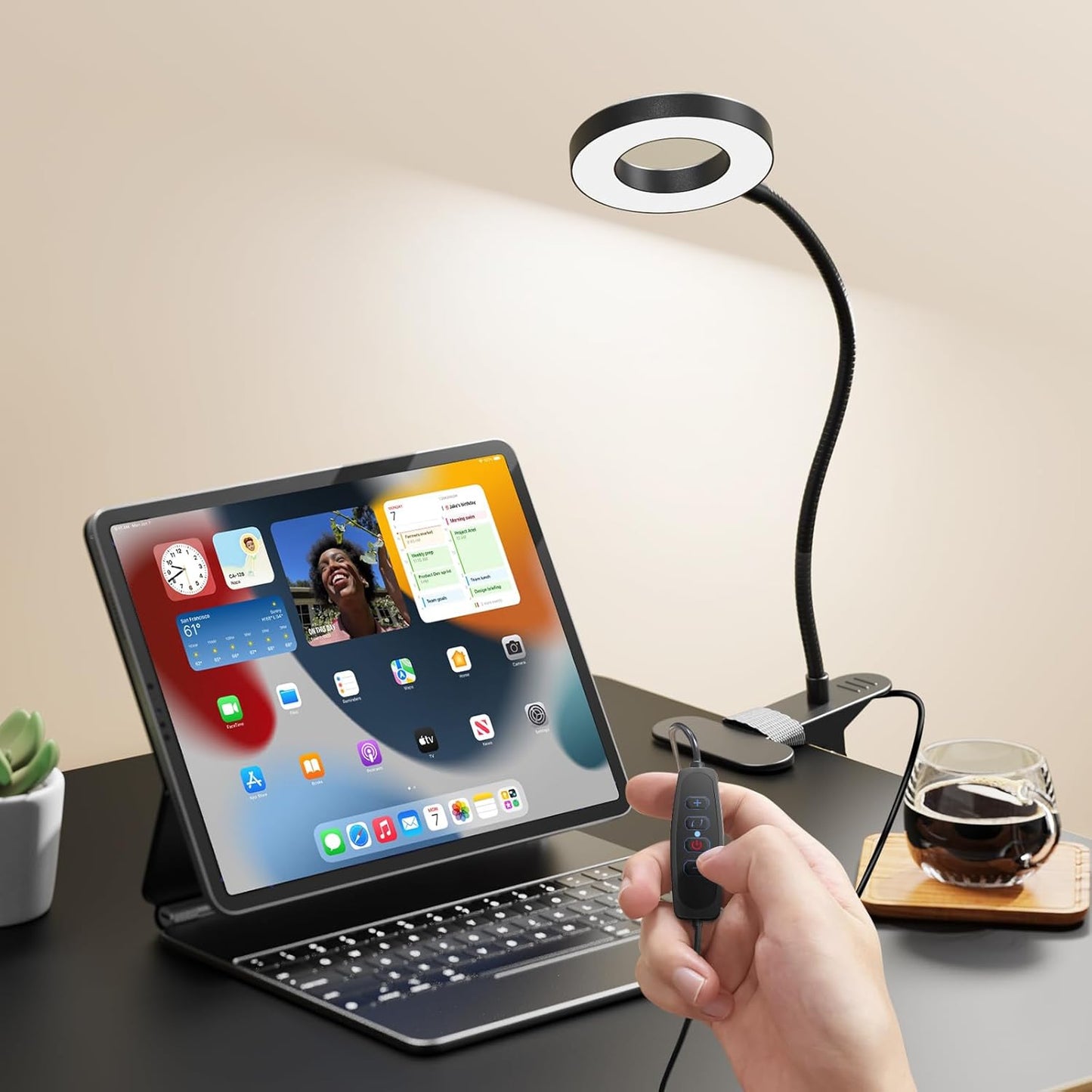 Kids Study LED Desk Lamp – Safe Clip-On Reading Light for Homework Desk and Bedroom Nightstand