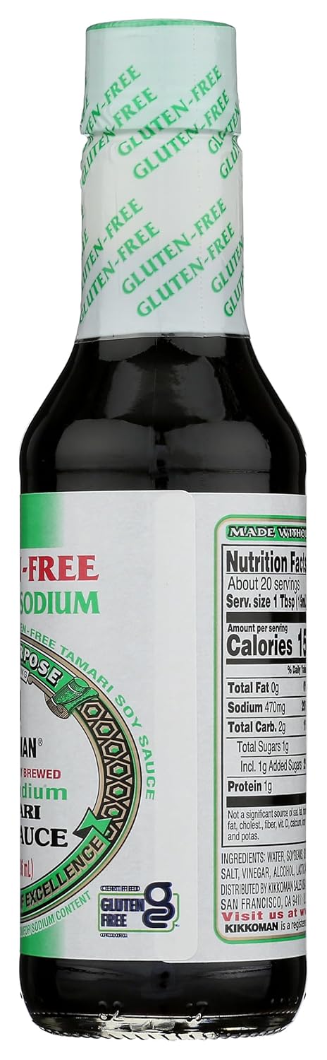 Kikkoman Tamari Gluten Free Soy Sauce – Wellness Pantry Staple for Sushi, Stir-Fry and Marinade Routines