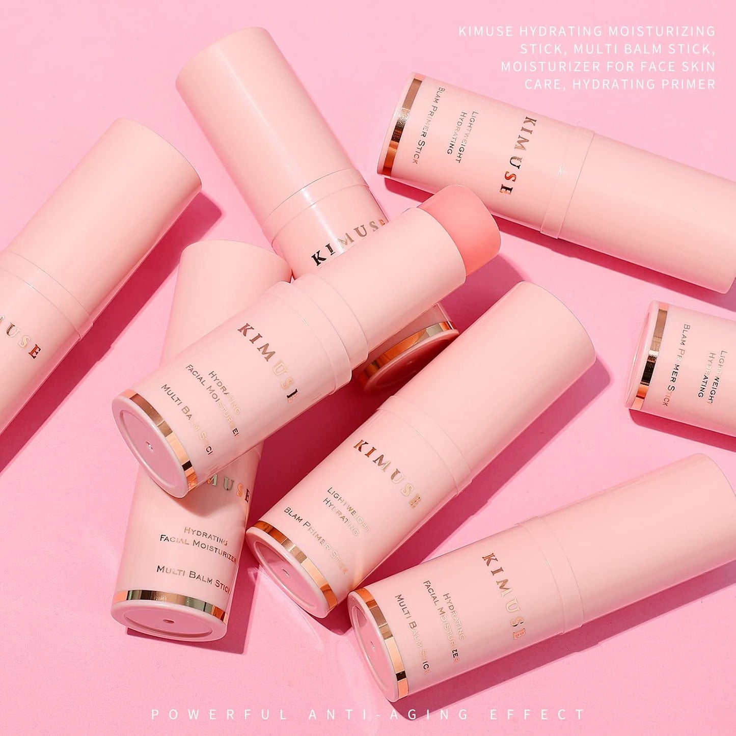 KIMUSE Multi Balm Stick – Streamlined Vanity Essential, One Stick Replaces Four Skincare Products