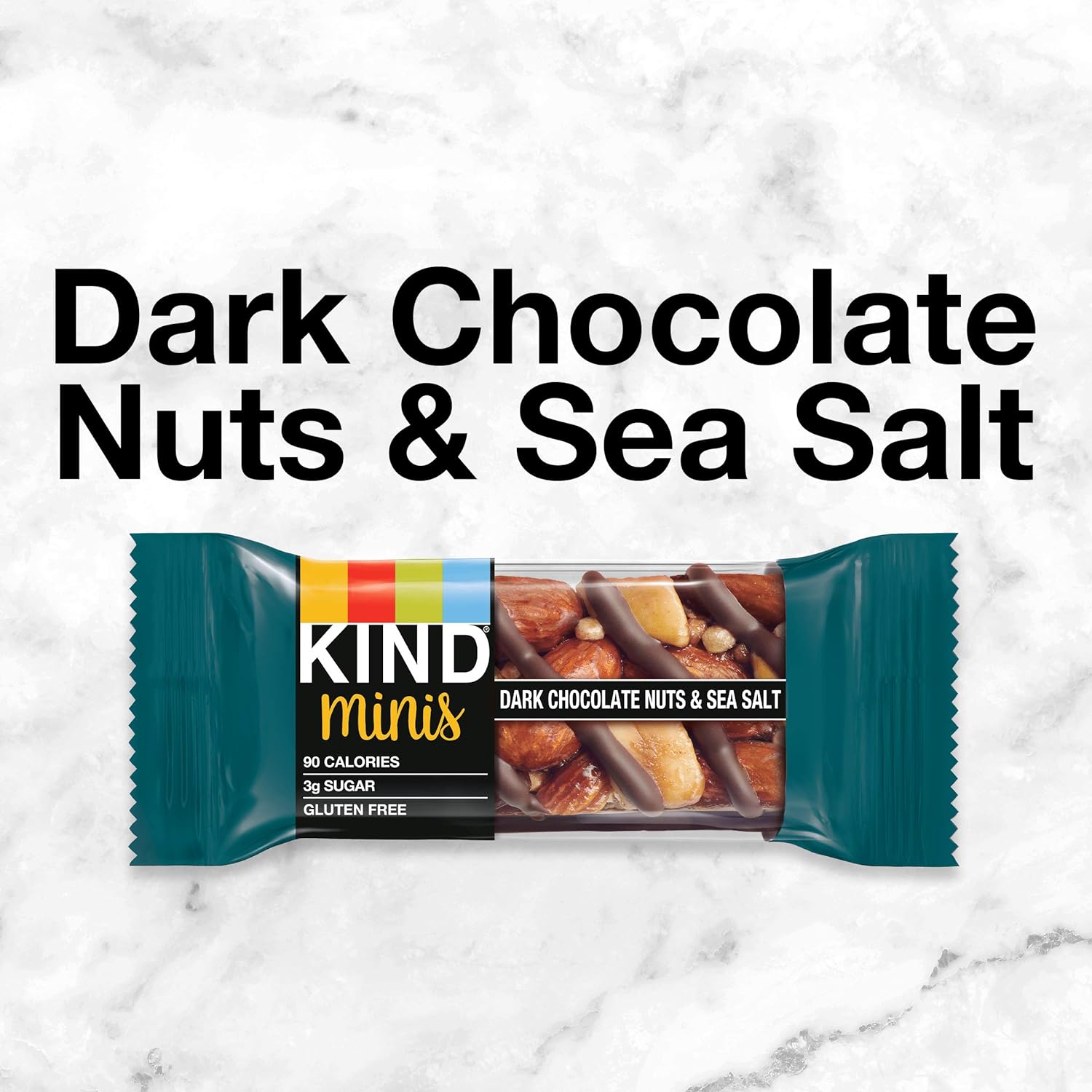KIND Minis Dark Chocolate Nuts & Sea Salt – Sealed Hiking Trail Snack for Outdoor Adventures