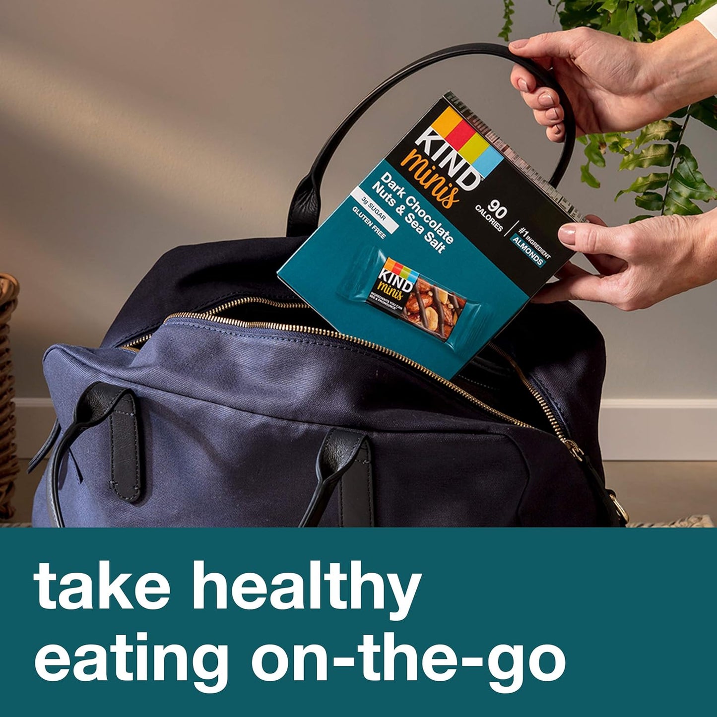 KIND Minis Dark Chocolate Nuts & Sea Salt – Sealed Hiking Trail Snack for Outdoor Adventures