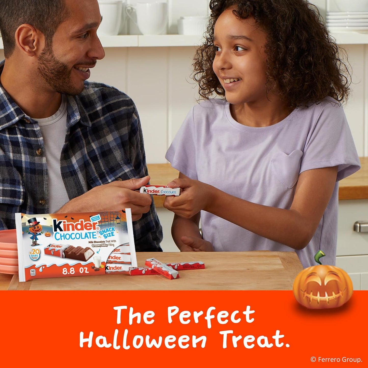Kinder Chocolate Snack Size Bars – Individually Wrapped Milk Chocolate Stocking Stuffers, Party Favors, and Grab-and-Go Gifts, 20 Count, 8.8 oz