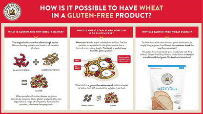 King Arthur Gluten Free Bread Flour – Family Safe Flour for Kid Friendly Burger Bun Baking