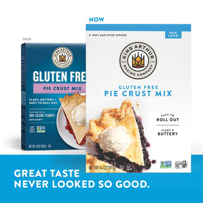 King Arthur Gluten Free Pie Crust Mix – Non-GMO Fortified Mix for Mindful Holiday Baking