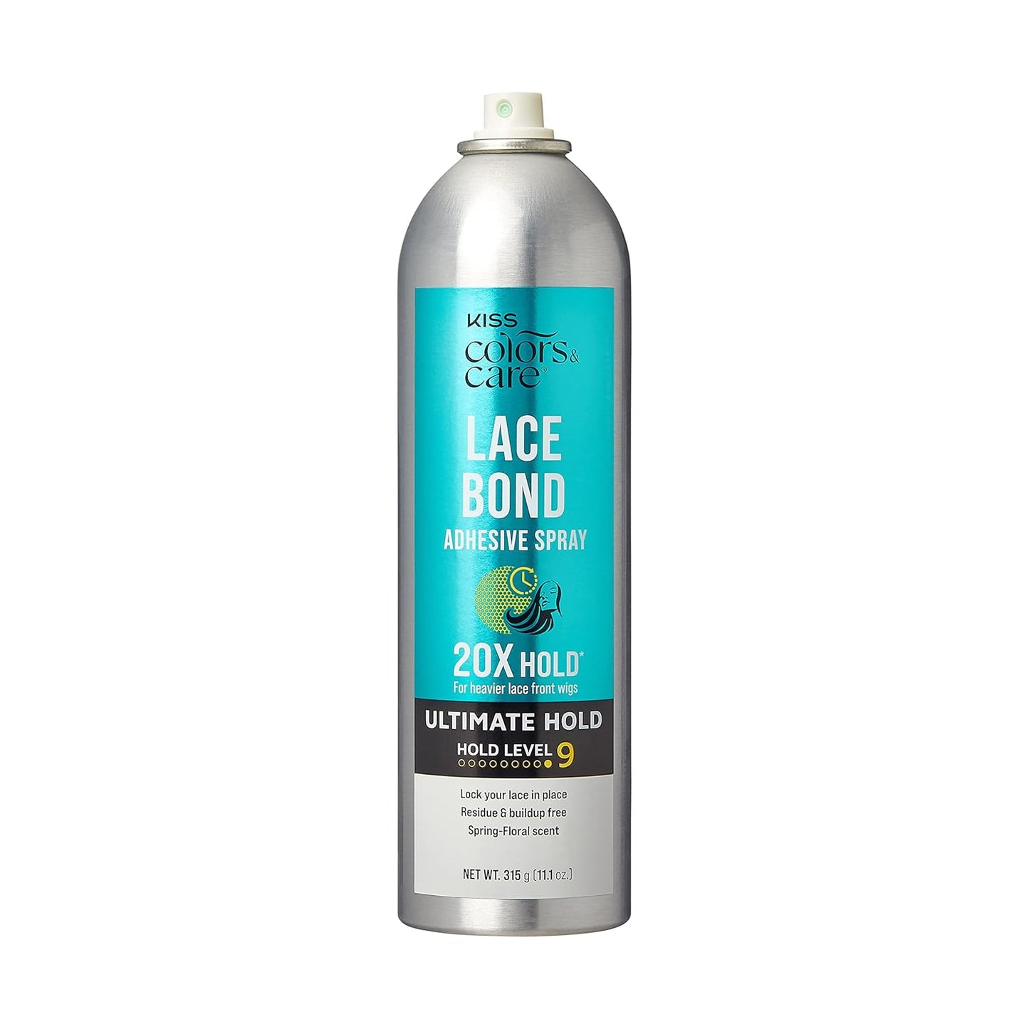 KISS Colors & Care Lace Bond Adhesive Spray – Travel-Friendly Wig Hold for Beach and Pool Days