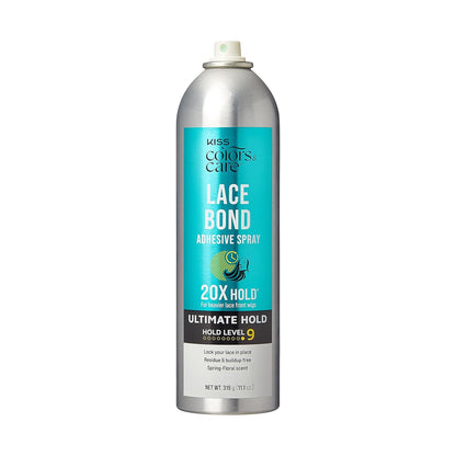 KISS Colors & Care Lace Bond Adhesive Spray – Travel-Friendly Wig Hold for Beach and Pool Days