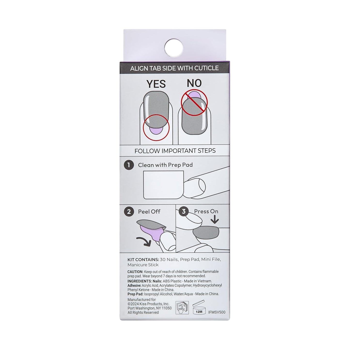 KISS imPRESS No Glue French Press On Nails – Premium Coffin Manicure for Elevated At-Home Beauty Rituals