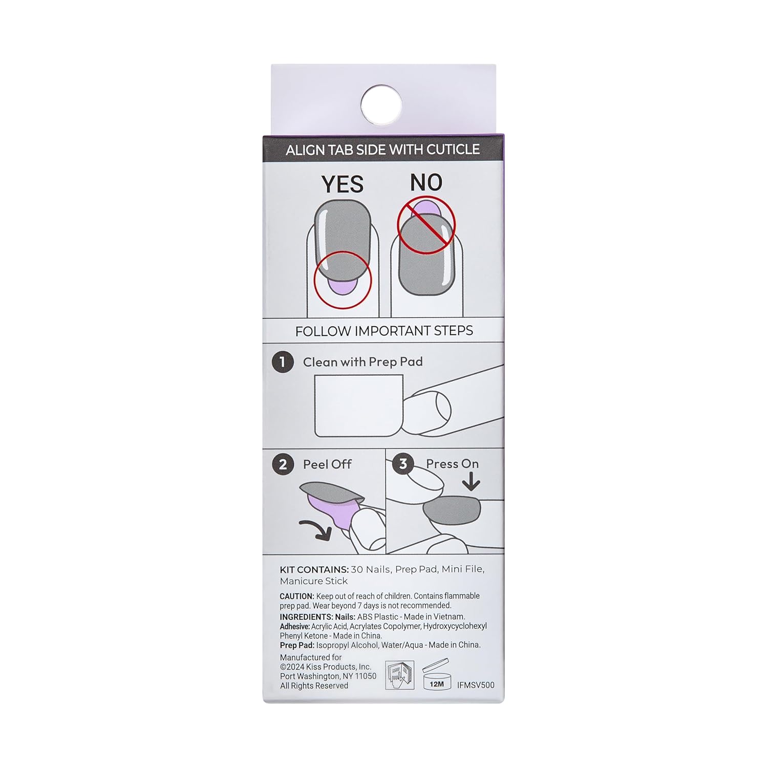 KISS imPRESS No Glue French Press On Nails – Premium Coffin Manicure for Elevated At-Home Beauty Rituals