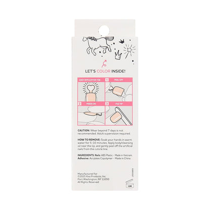 KISS imPRESS No Glue Press On Nails for Kids – Safe DIY Manicure Set for Girls Ages 4-12