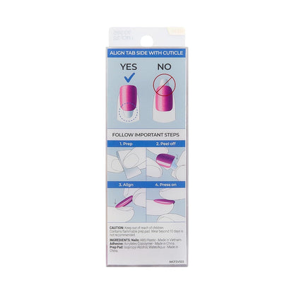 KISS imPRESS No Glue Press On Nails for Teens – Safe Back-to-School Manicure Kit for Girls