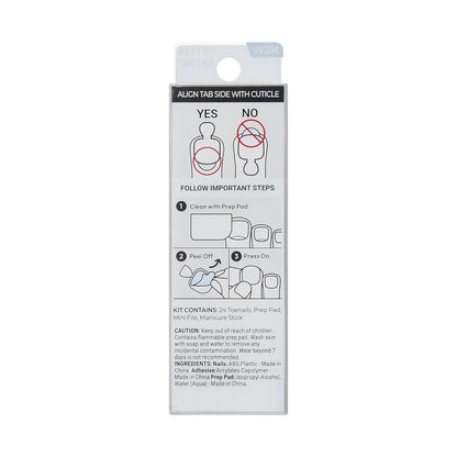 KISS imPRESS Pedicure Press On Toenails – Couture At-Home Pedicure for the Modern Woman's Vanity